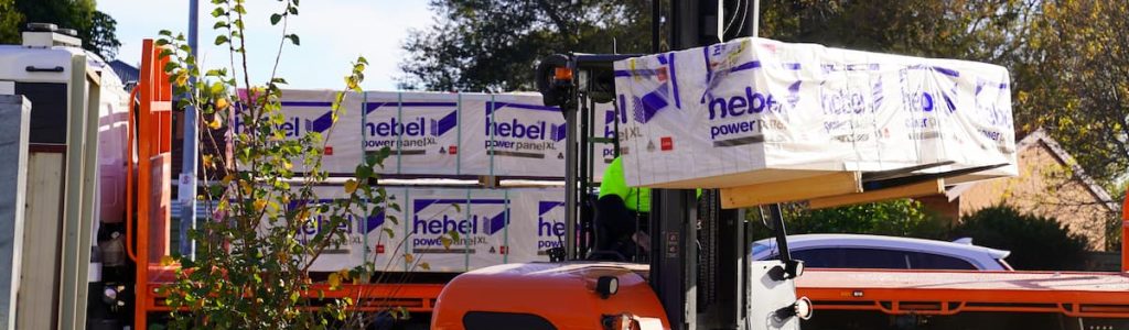 Hebel Delivery with Moffett in Adelaide